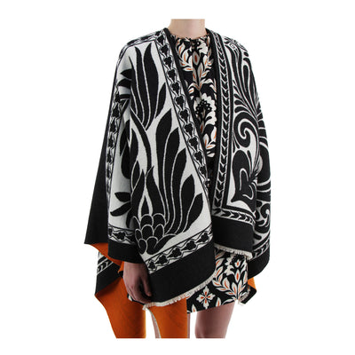 Poncho reversible aus Wolle