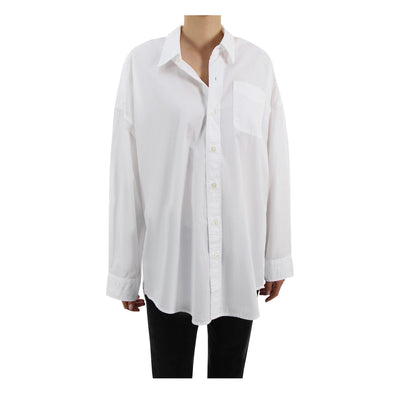 Bluse Dropneck Oxford aus Baumwolle