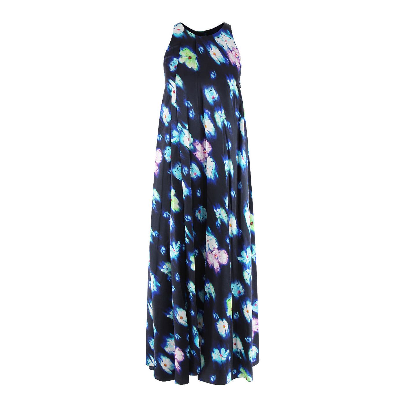 Kleid Neon Blooming aus Seidenmix