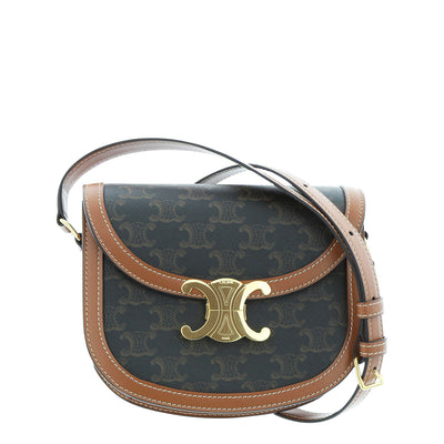 Schultertasche Besace Triomphe aus Canvas