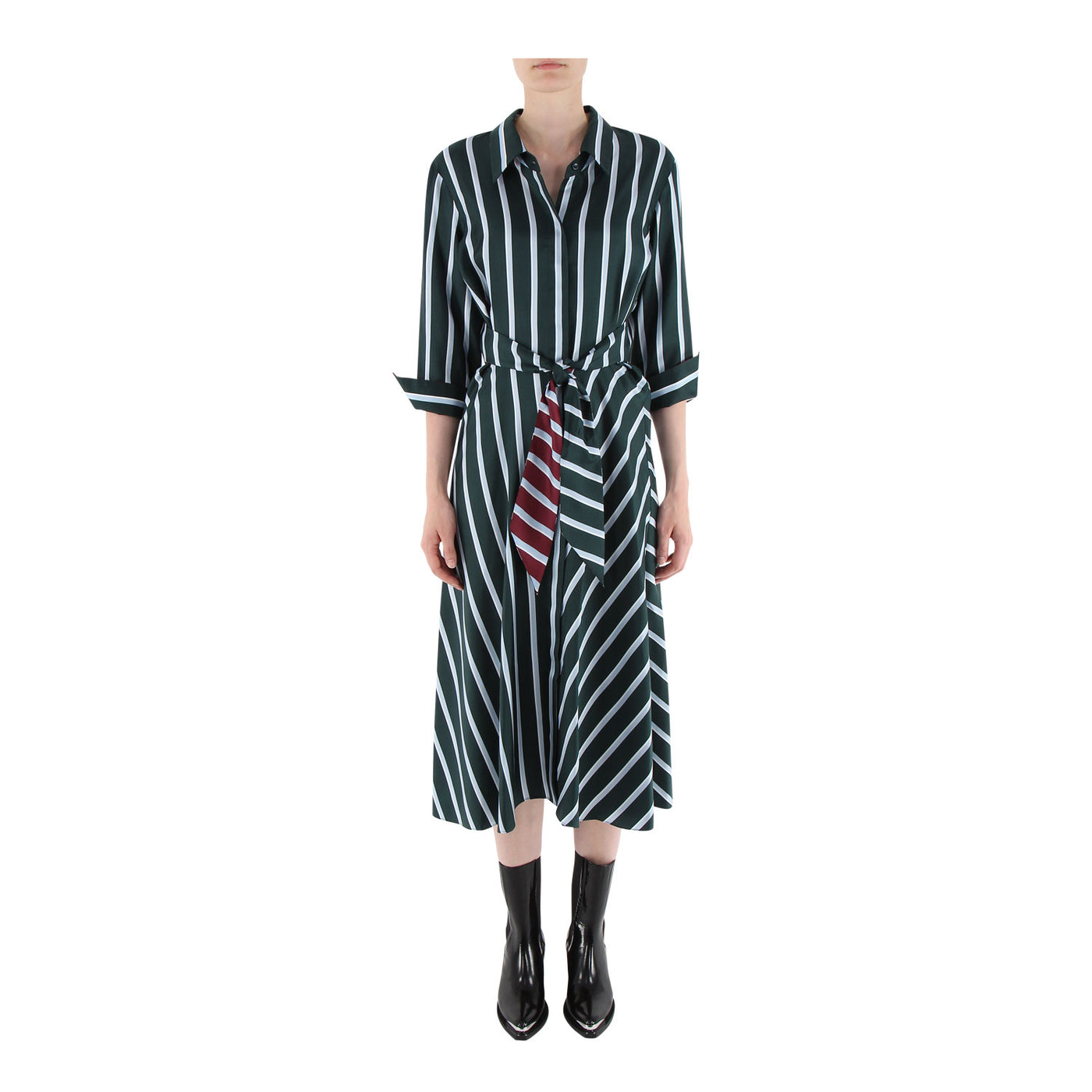 Kleid Luxurious Stripes aus Seide