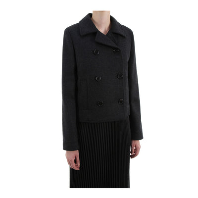 Jacke Shrunken Peacoat aus Wolle