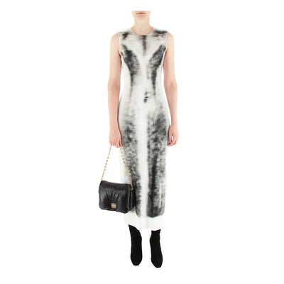 Kleid Blurred Print aus Samt