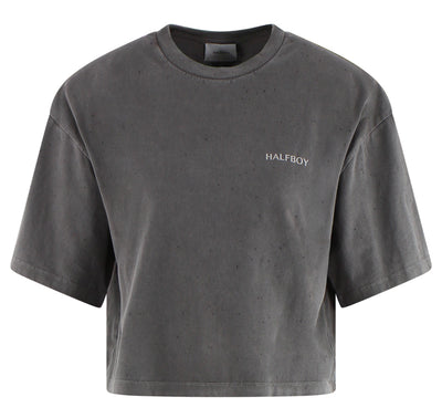 T-Shirt Maxi Crop aus Baumwolle