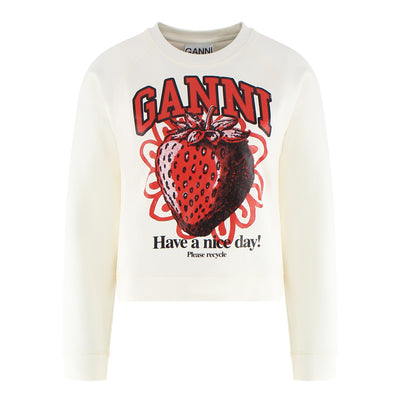 Sweater "Ganni Strawberry" aus Baumwolle