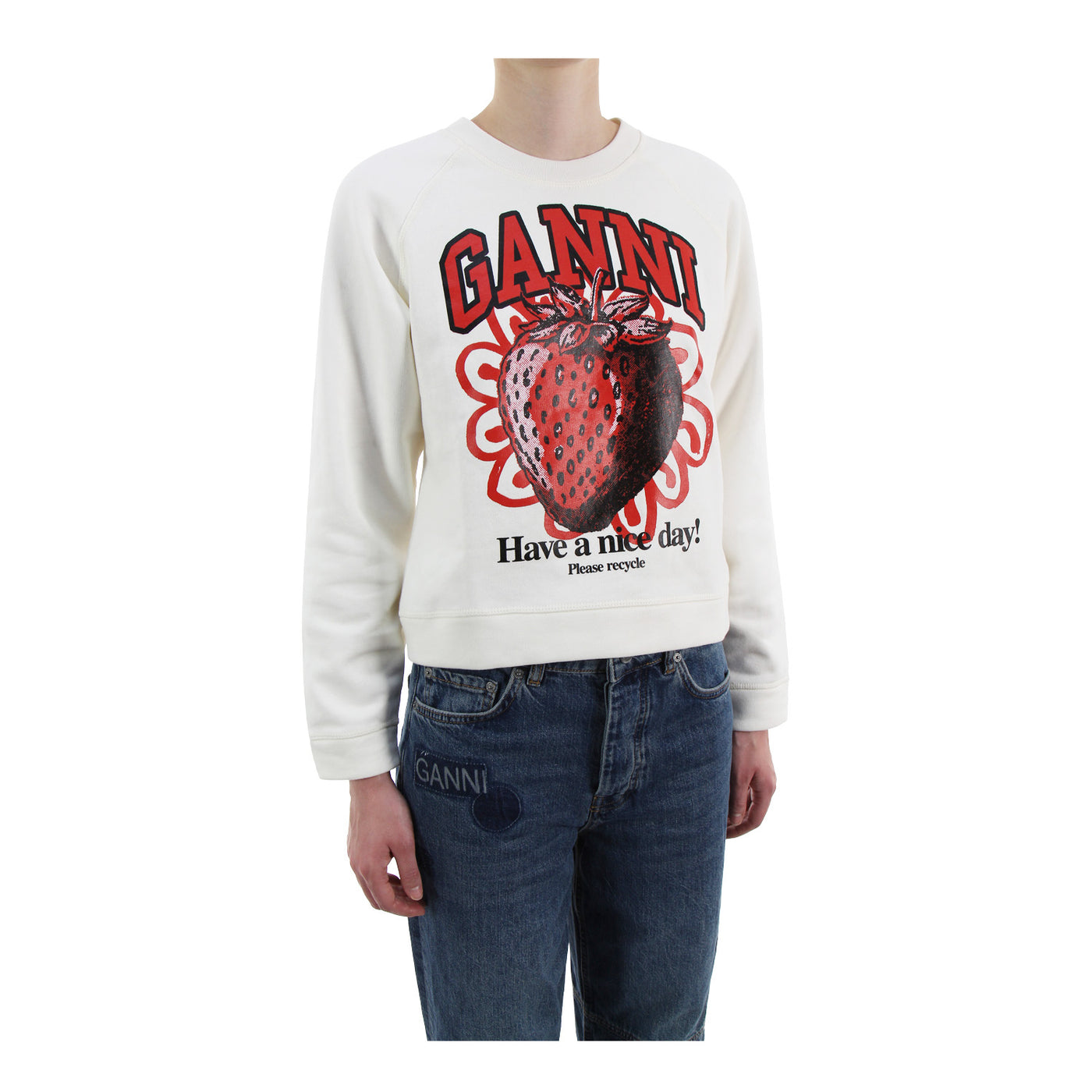 Sweater "Ganni Strawberry" aus Baumwolle