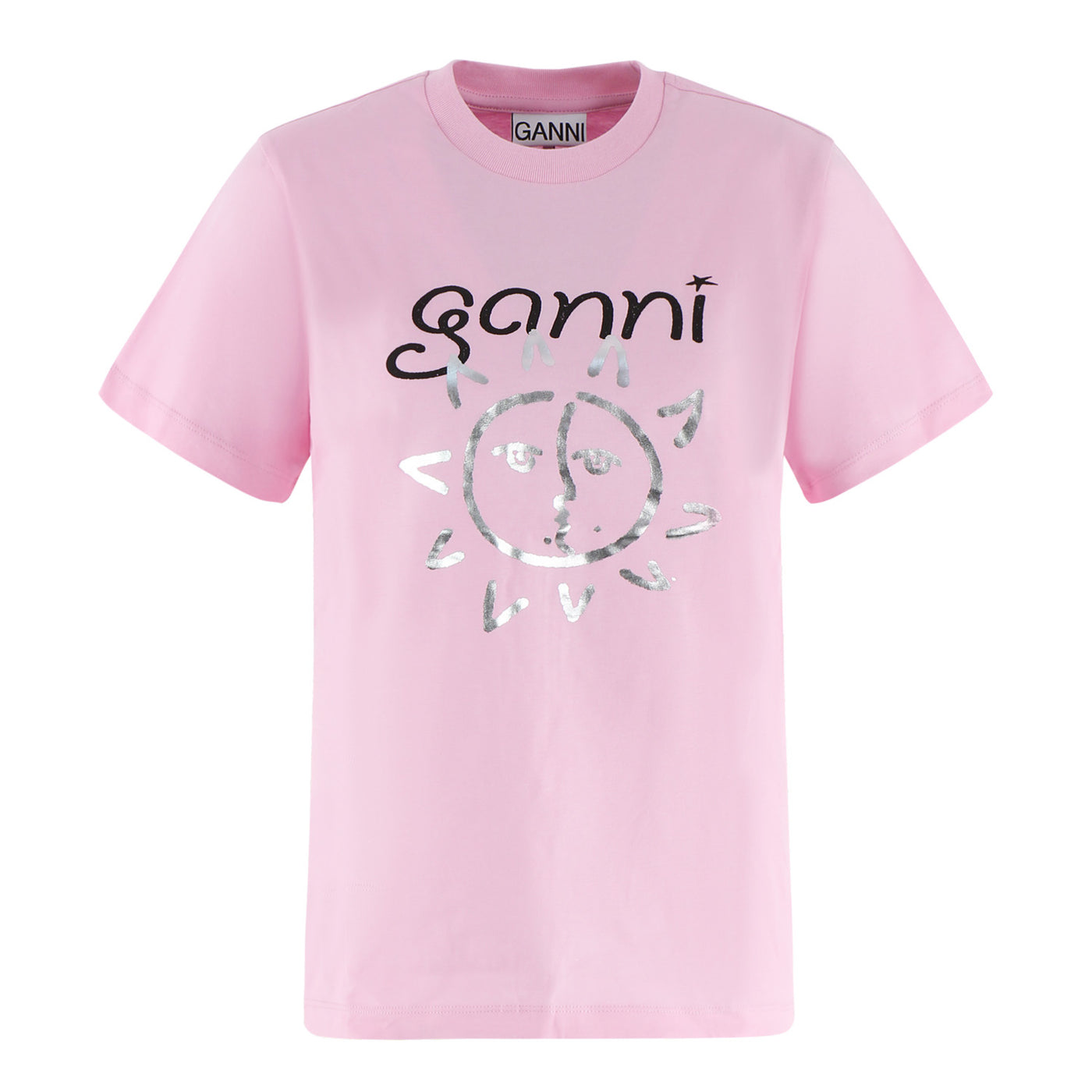 T-Shirt Ganni Sun aus Jersey