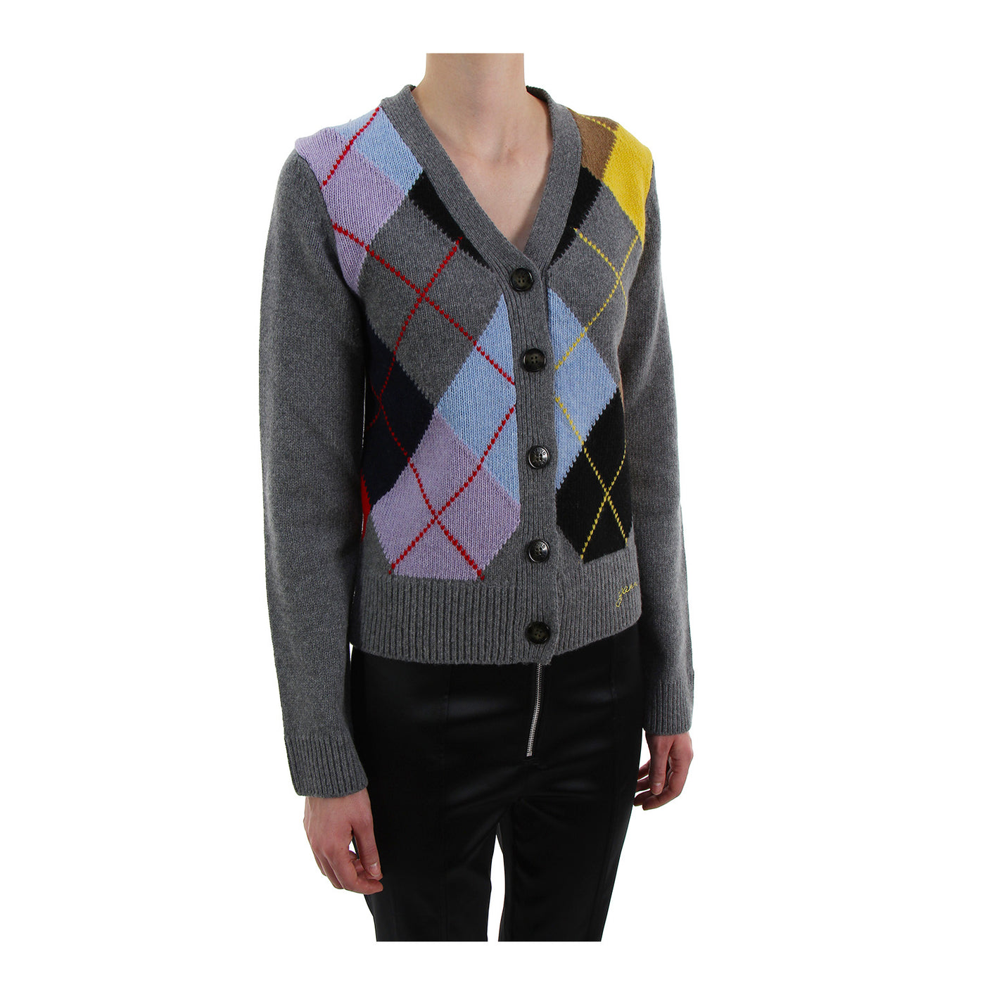 Cardigan Harlequin aus Wollmix