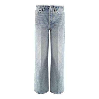 Wide-Leg Jeans 70s aus Denim
