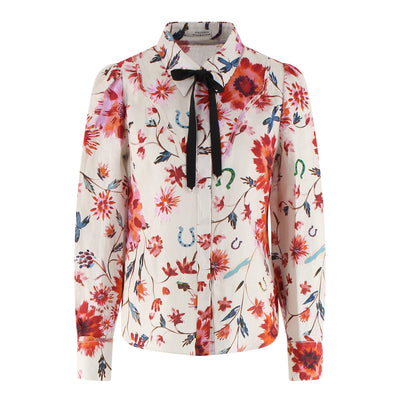 Bluse Floral Ease aus Leinen