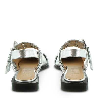 Ballerinas Buckle Metallic