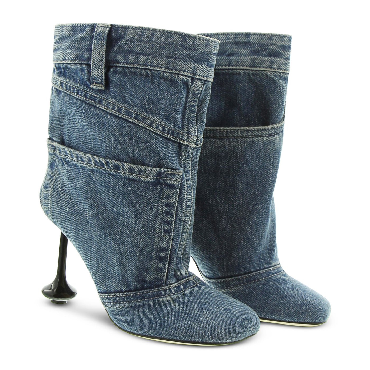 Ankle Boots Toy Panta 90 aus Denim