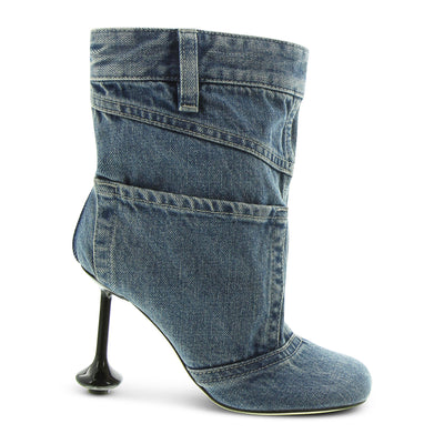 Ankle Boots Toy Panta 90 aus Denim