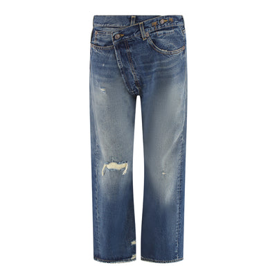 Crossover Jeans aus Baumwolldenim