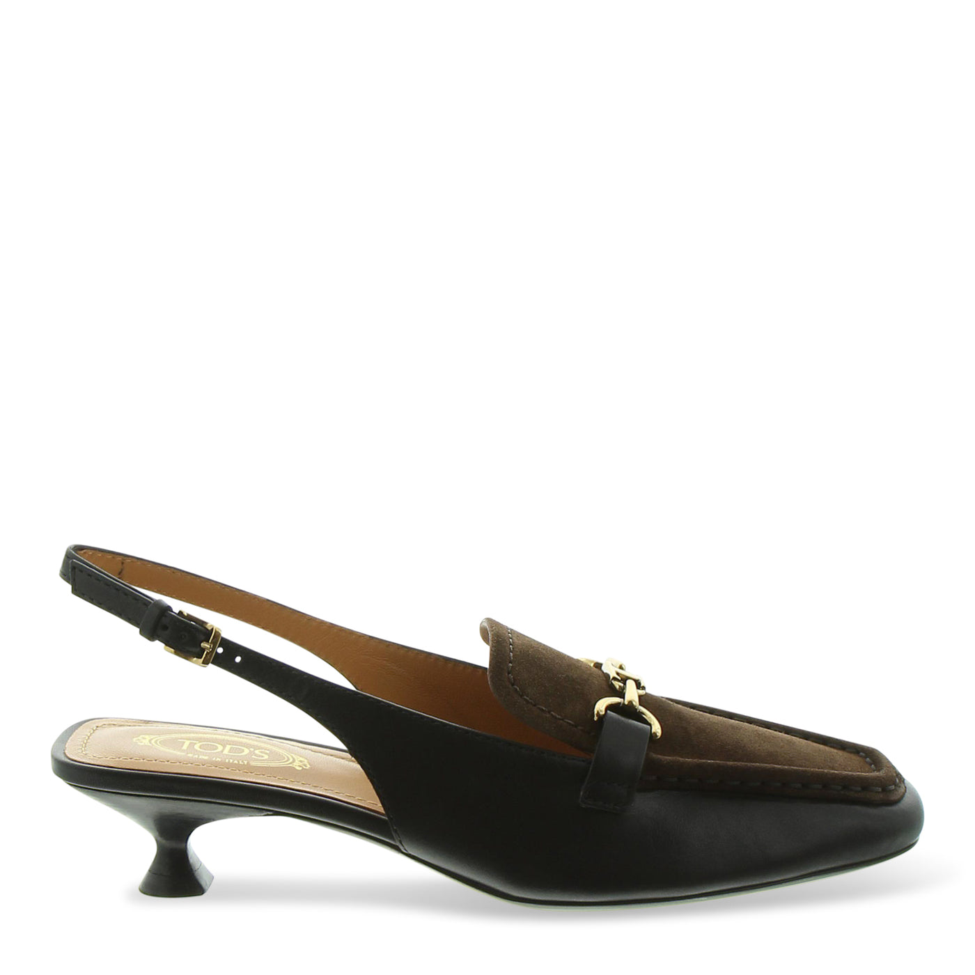 Slingback Loafer aus Leder