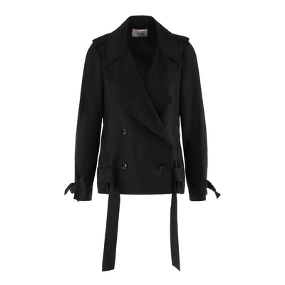 Jacke Trench it up aus Seidentwill