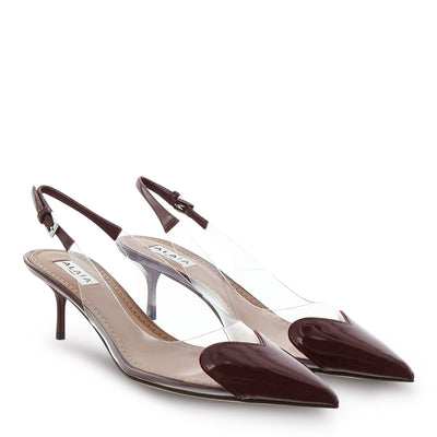 Slingback-Pumps 55 mit Lackleder