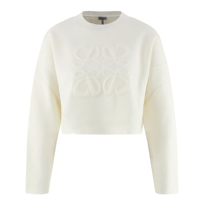 Cropped Sweater Anagramm aus Wollgemisch