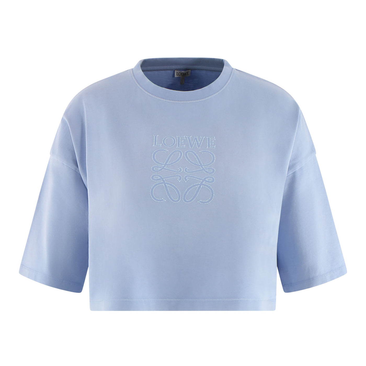 Cropped T-Shirt aus Baumwolle