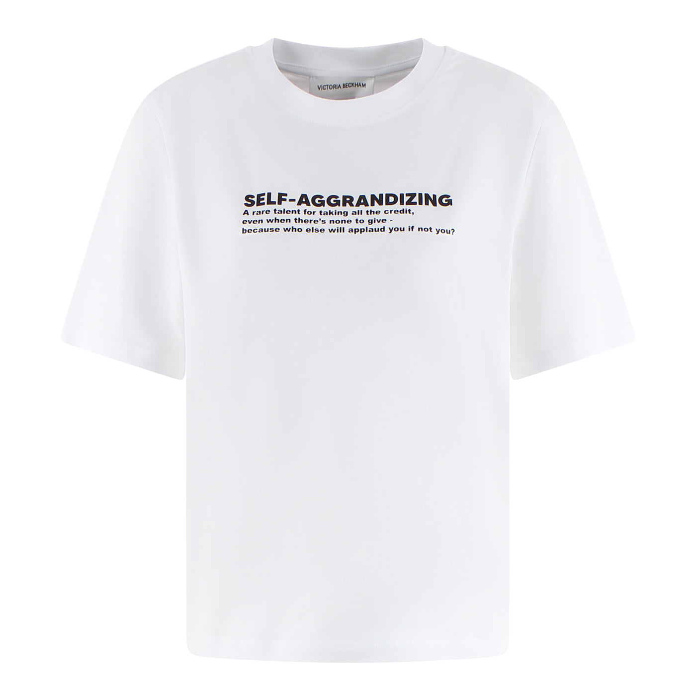 Slogan T-Shirt aus Baumwolle
