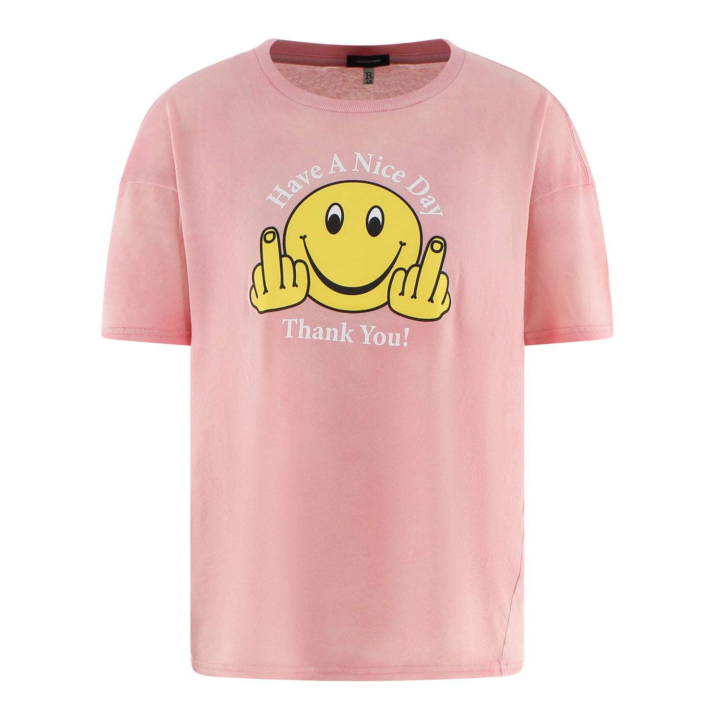 T-Shirt "Have a nice day" aus Baumwolle