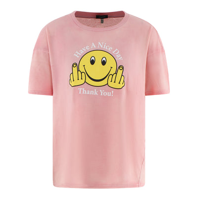 T-Shirt "Have a nice day" aus Baumwolle