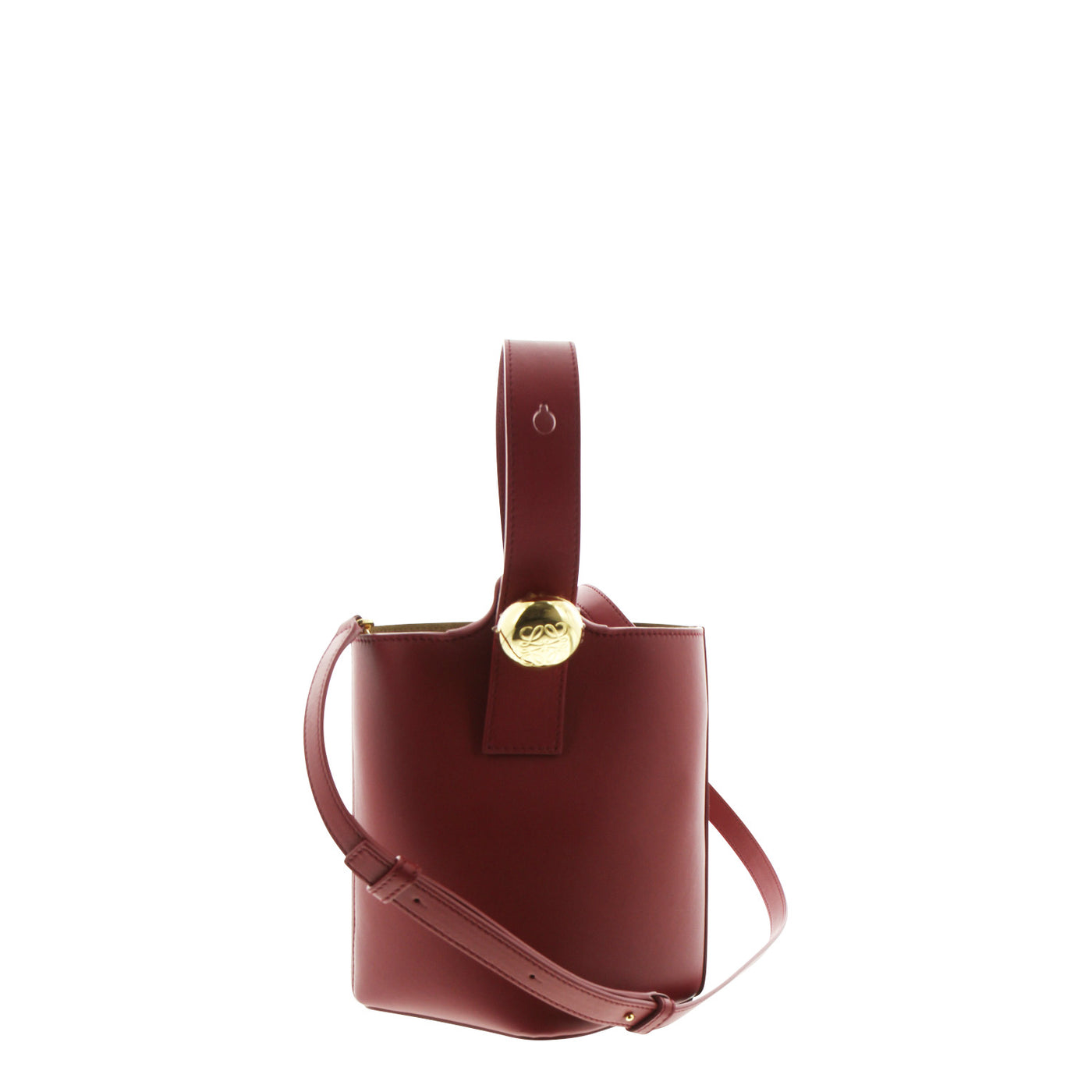 Tasche Pebble Bucket Mini aus Leder