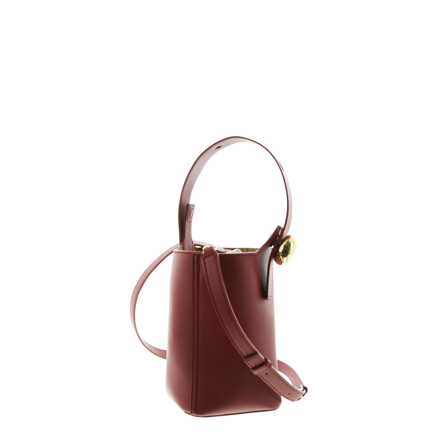 Tasche Pebble Bucket Mini aus Leder