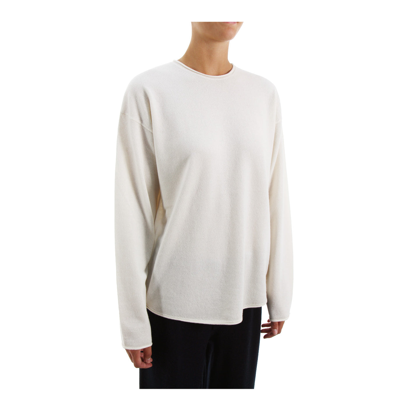 Pullover Oversized Crew aus Cashmere