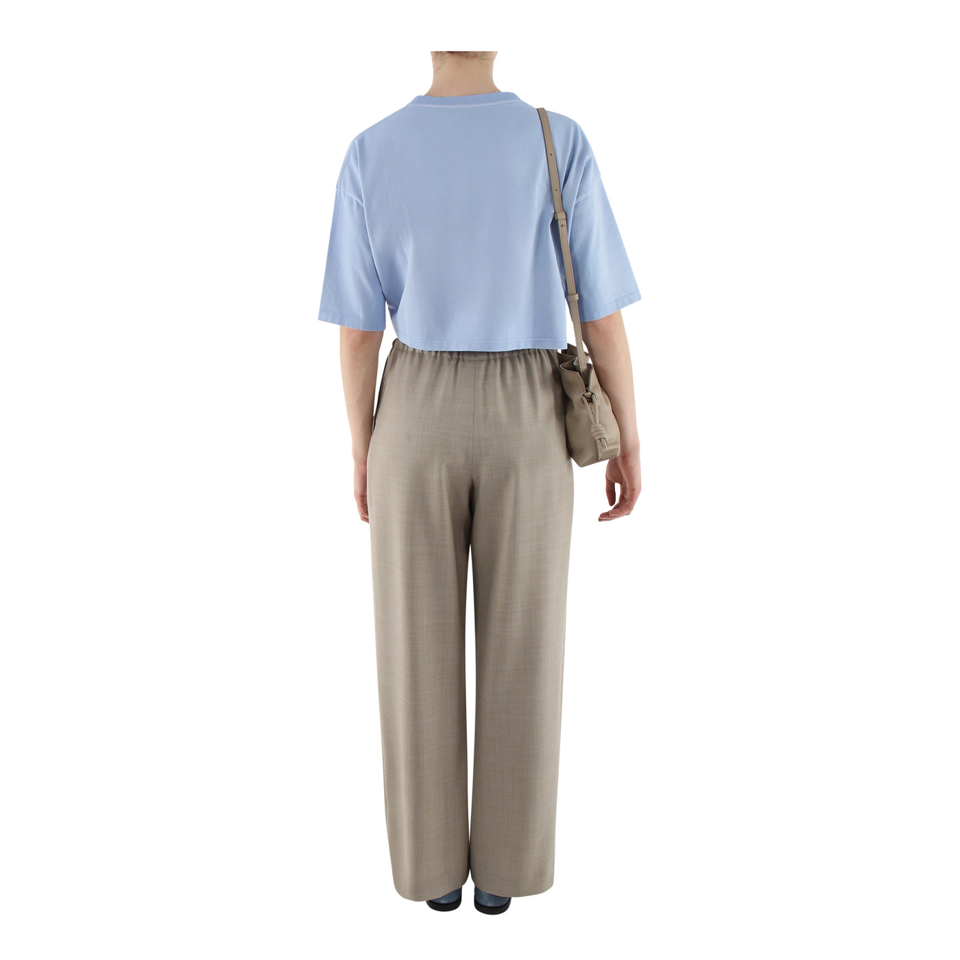 Cropped T-Shirt aus Baumwolle