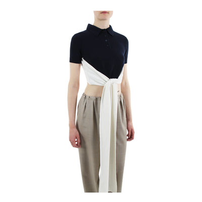 Polosweater aus  Wollmix