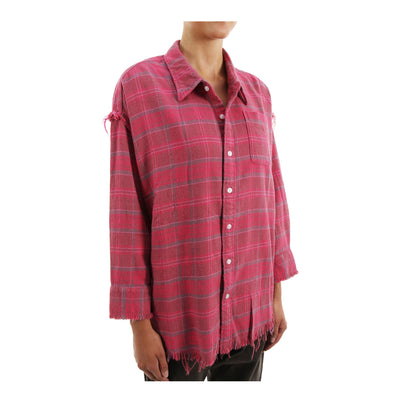 Shredded Seam Drop Shirt aus Baumwolle