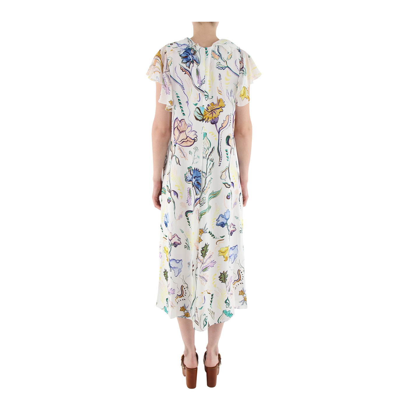 Kleid Floral Twist aus Seide