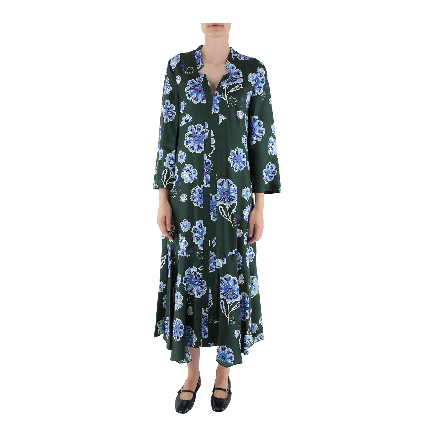 Kleid Big Garden aus Seide