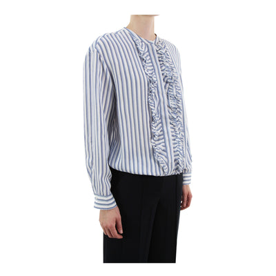 Bluse Cool Stripe aus Seidenmix