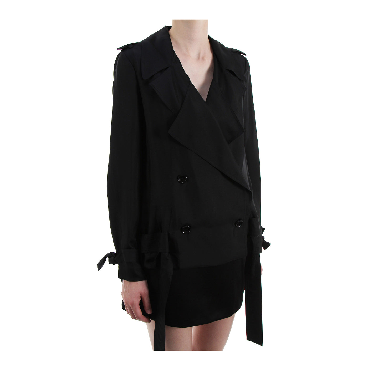 Jacke Trench it up aus Seidentwill