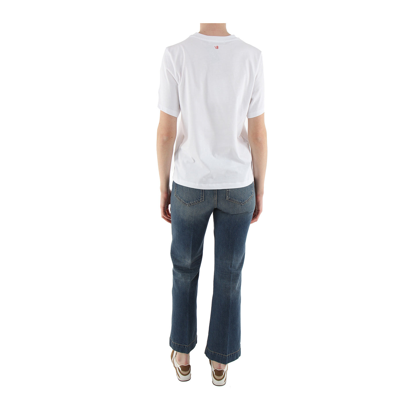 Slogan T-Shirt aus Baumwolle
