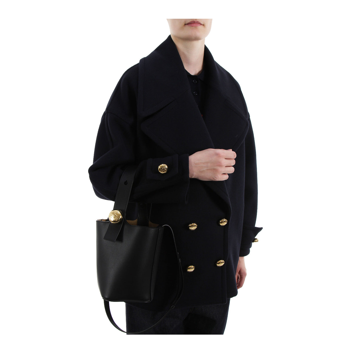 Pebble Peacoat aus Wolle