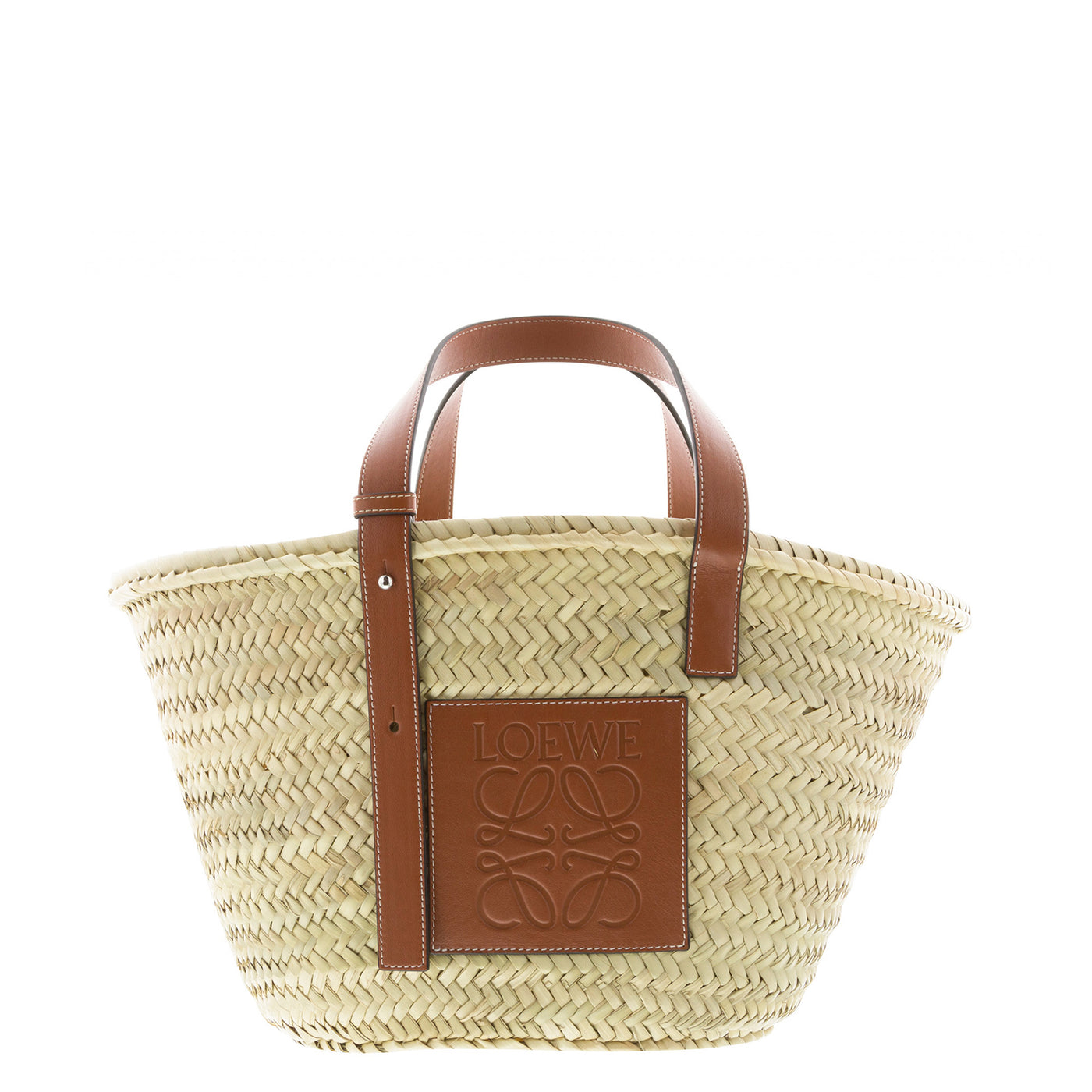 Basket Bag Medium mit Lederbesatz