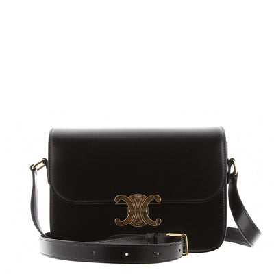 Schultertasche Medium Triomphe Shiny Calfskin