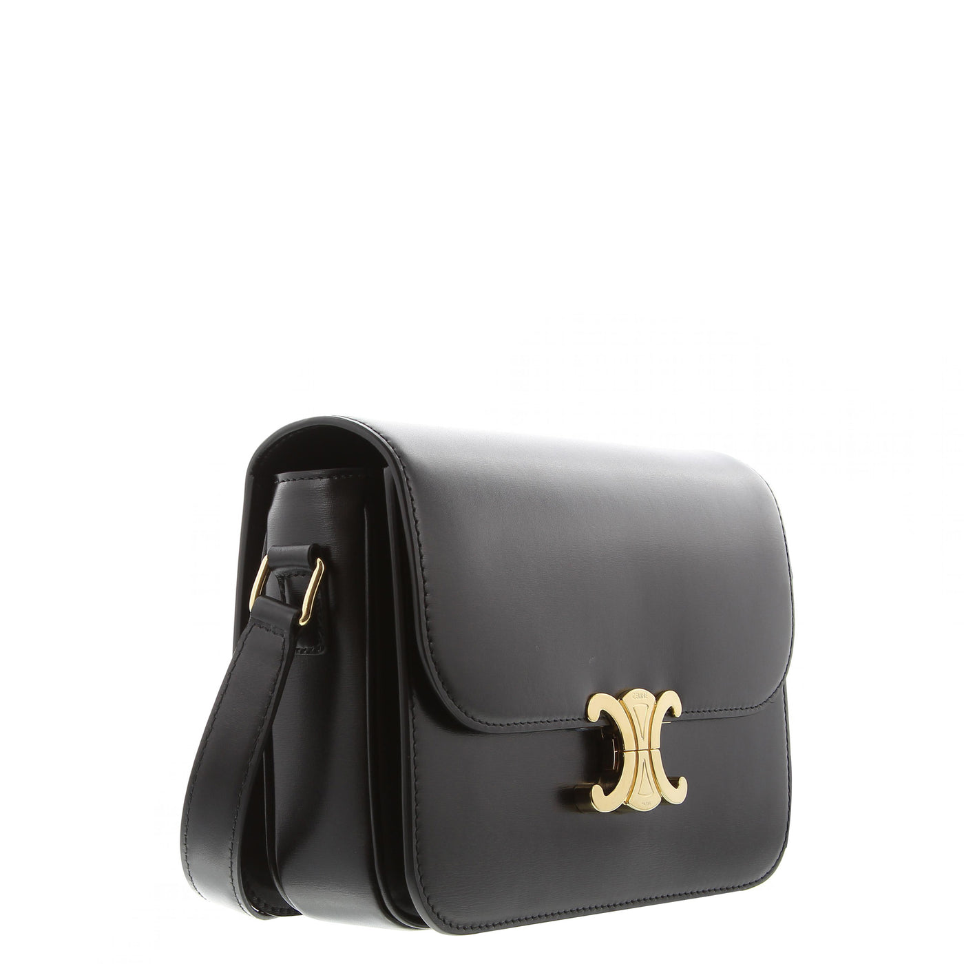 Schultertasche Medium Triomphe Shiny Calfskin