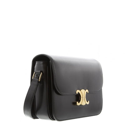 Schultertasche Medium Triomphe Shiny Calfskin