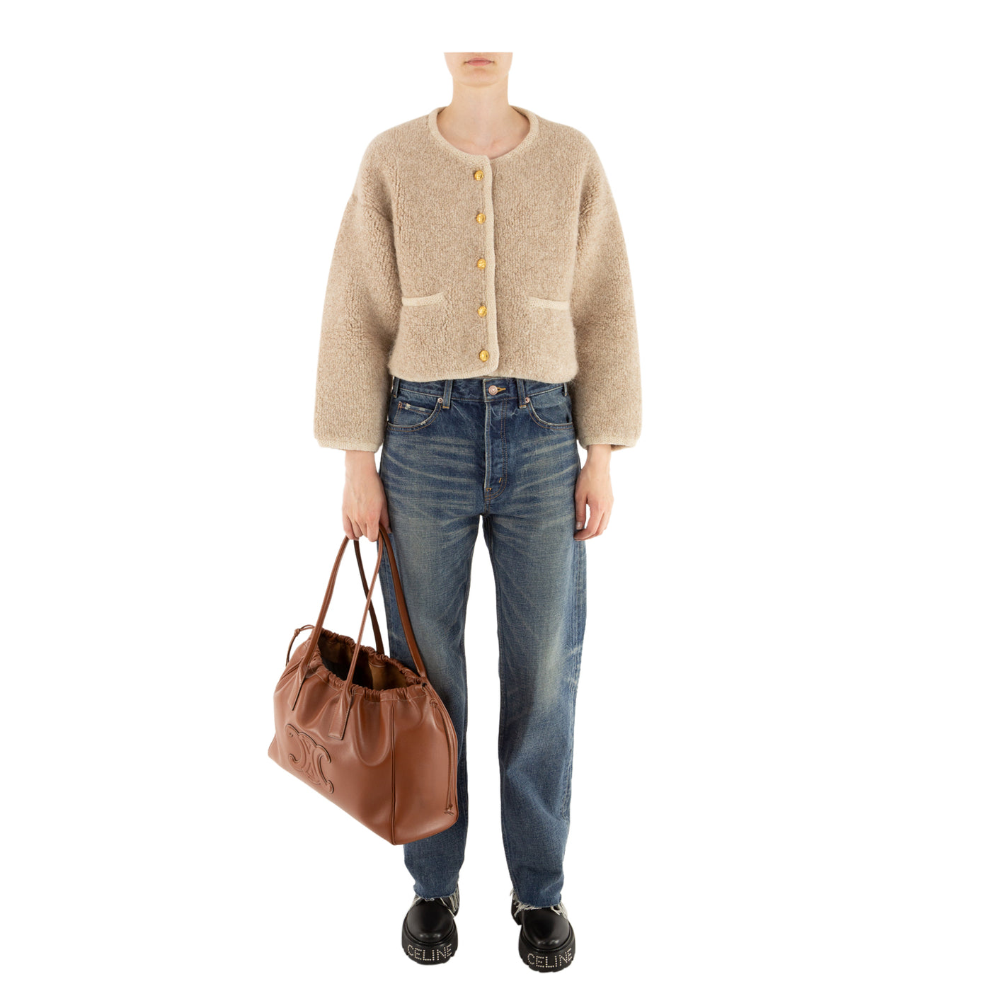 Jacke aus Alpakamix