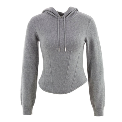Korsett-Hoodie aus Cashmere