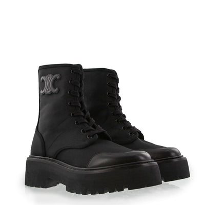 Ankle Boots Laced up 45 aus Canvas