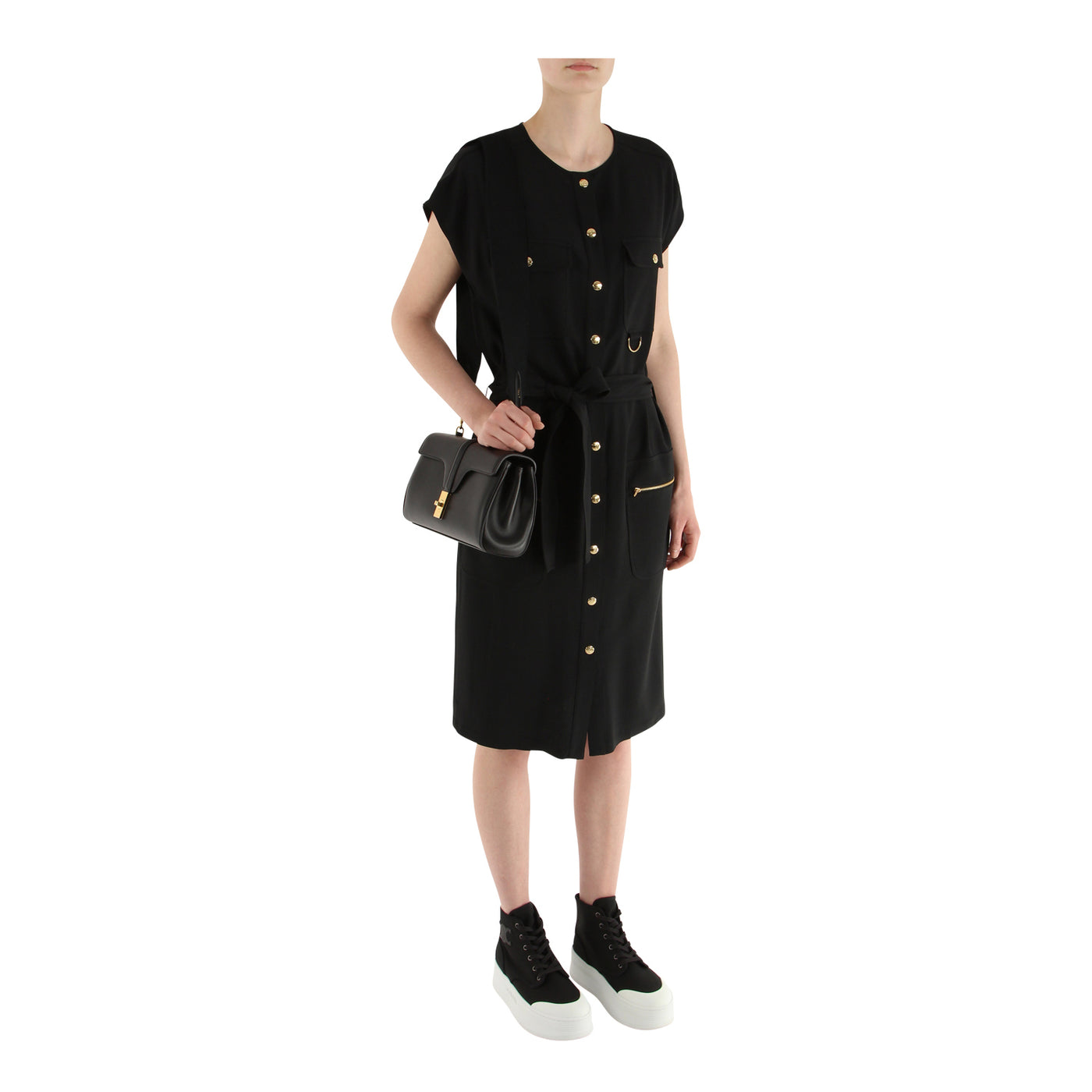 Kleid aus Sablé-Viskose