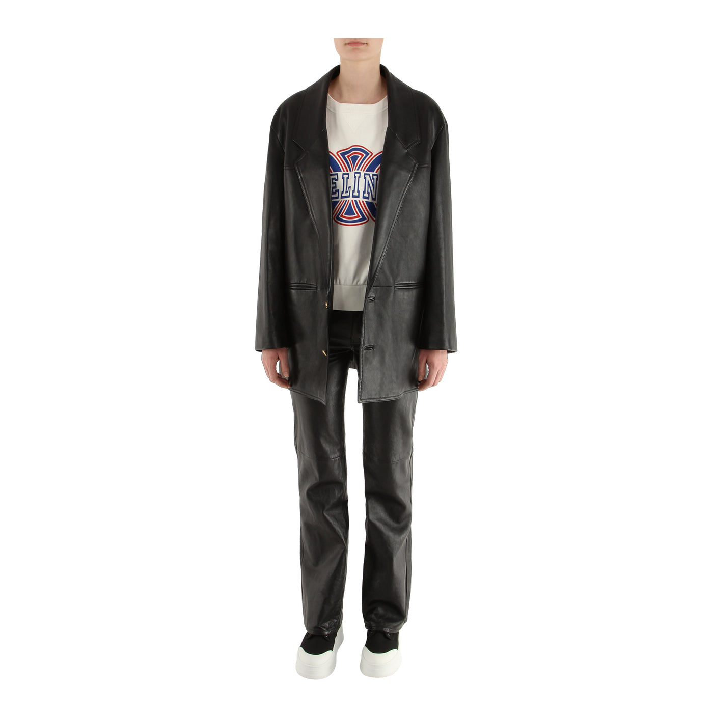 Blazer aus Leder