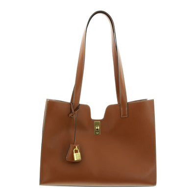 Tasche Cabas aus glattem Kalbsleder