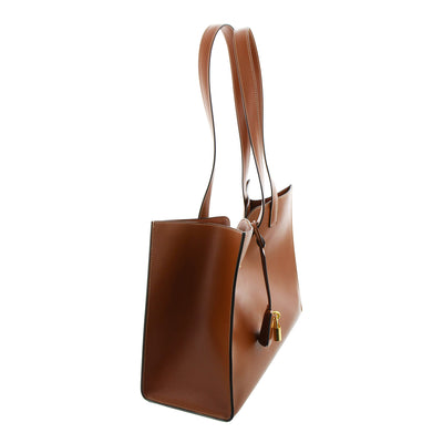 Tasche Cabas aus glattem Kalbsleder